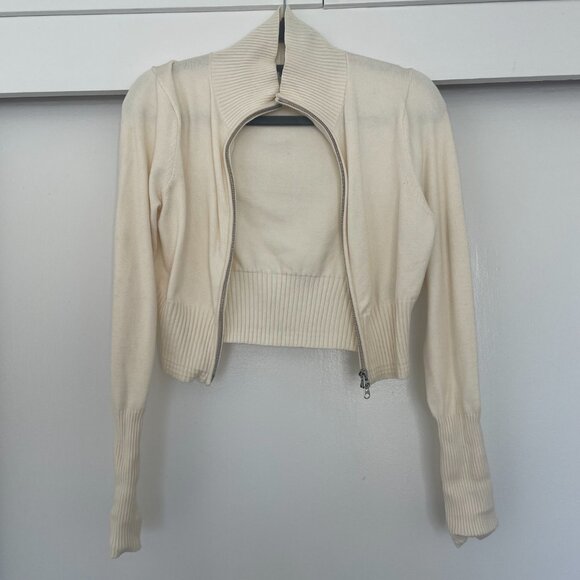 Urban Outfitters Everleigh two-way zip up cardigan sweater/jacket - Picture 3 of 5